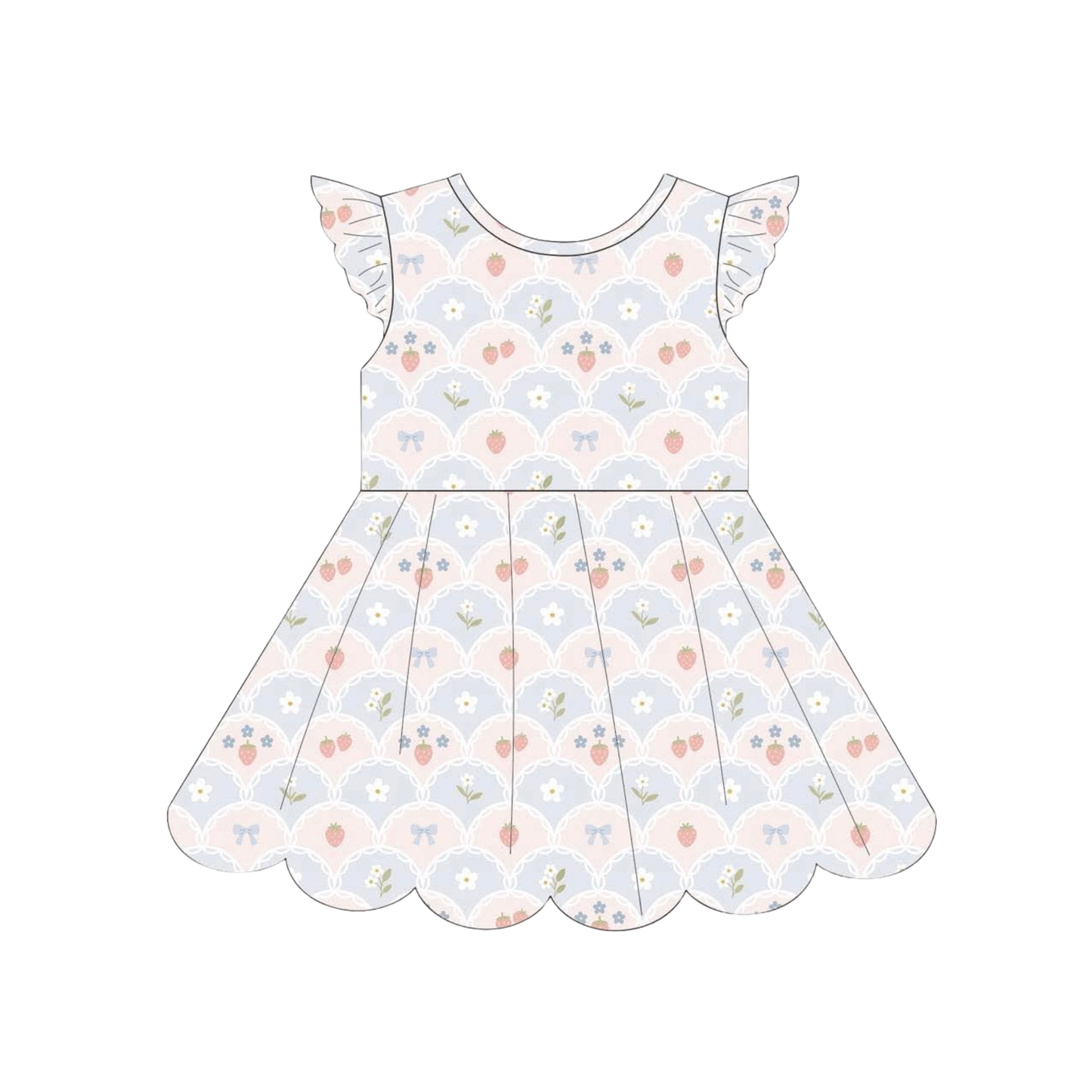 Pick n' Play Shirt- Strawberry Fields (RTS)