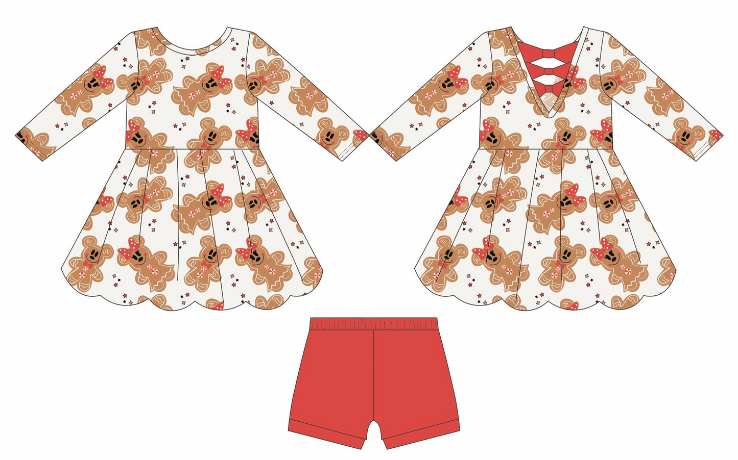 Magical Gingerbread Hadley(Long Sleeve)- Athleisure (RTS)