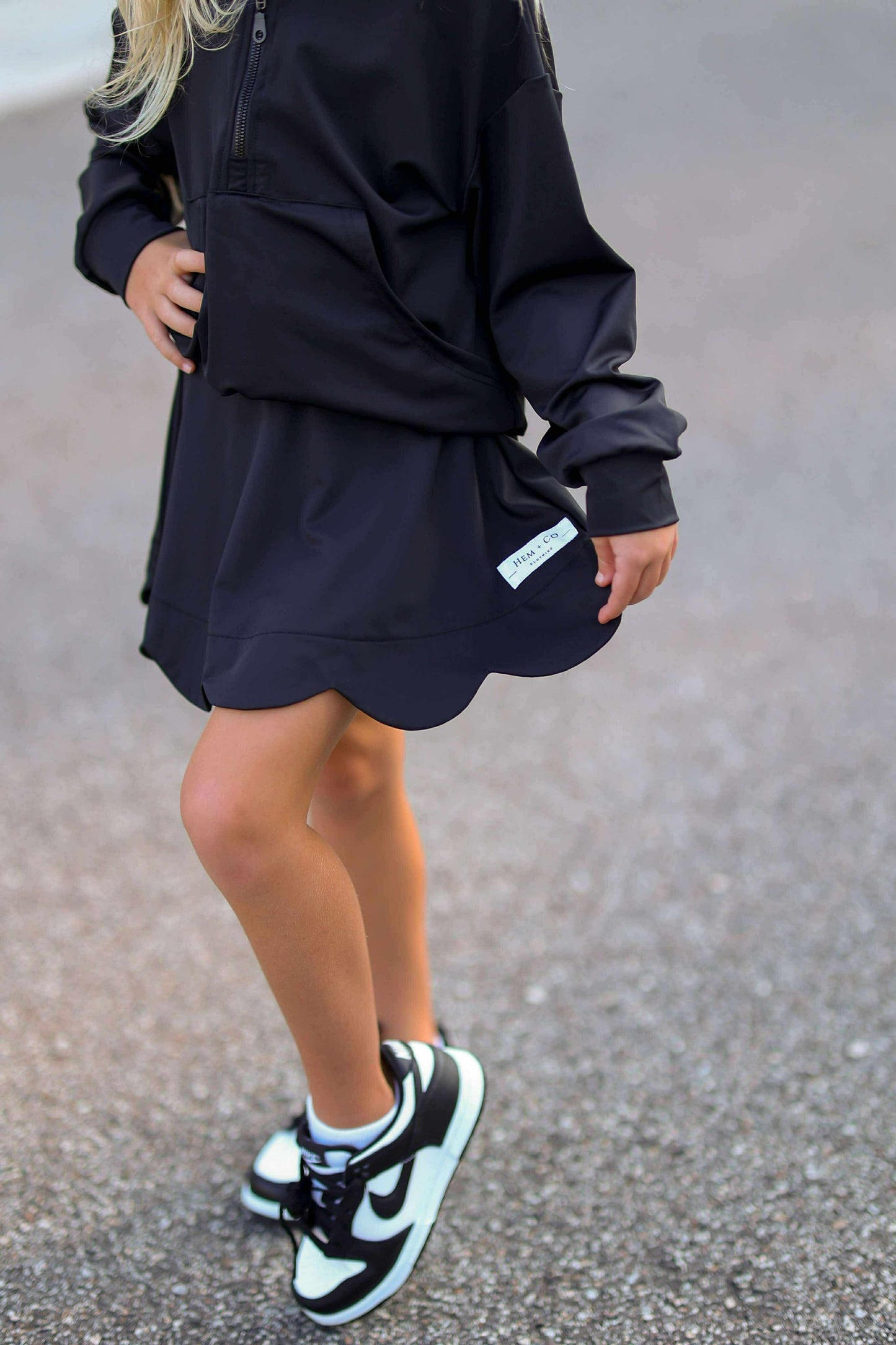 Fall Scalloped Skort- Athleisure (RTS)