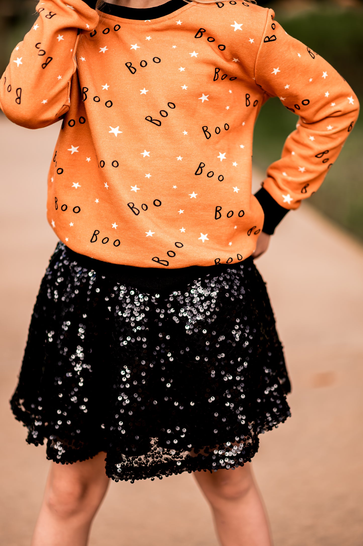 Halloween Sweatshirt- Boo (RTS)