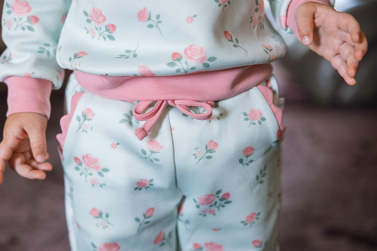 Pink Rosebuds Jogger Set (Preorder)