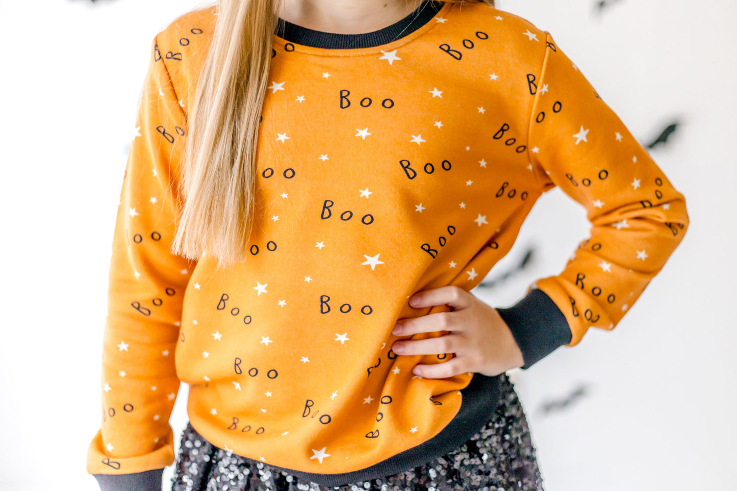 Halloween Sweatshirt- Boo (RTS)