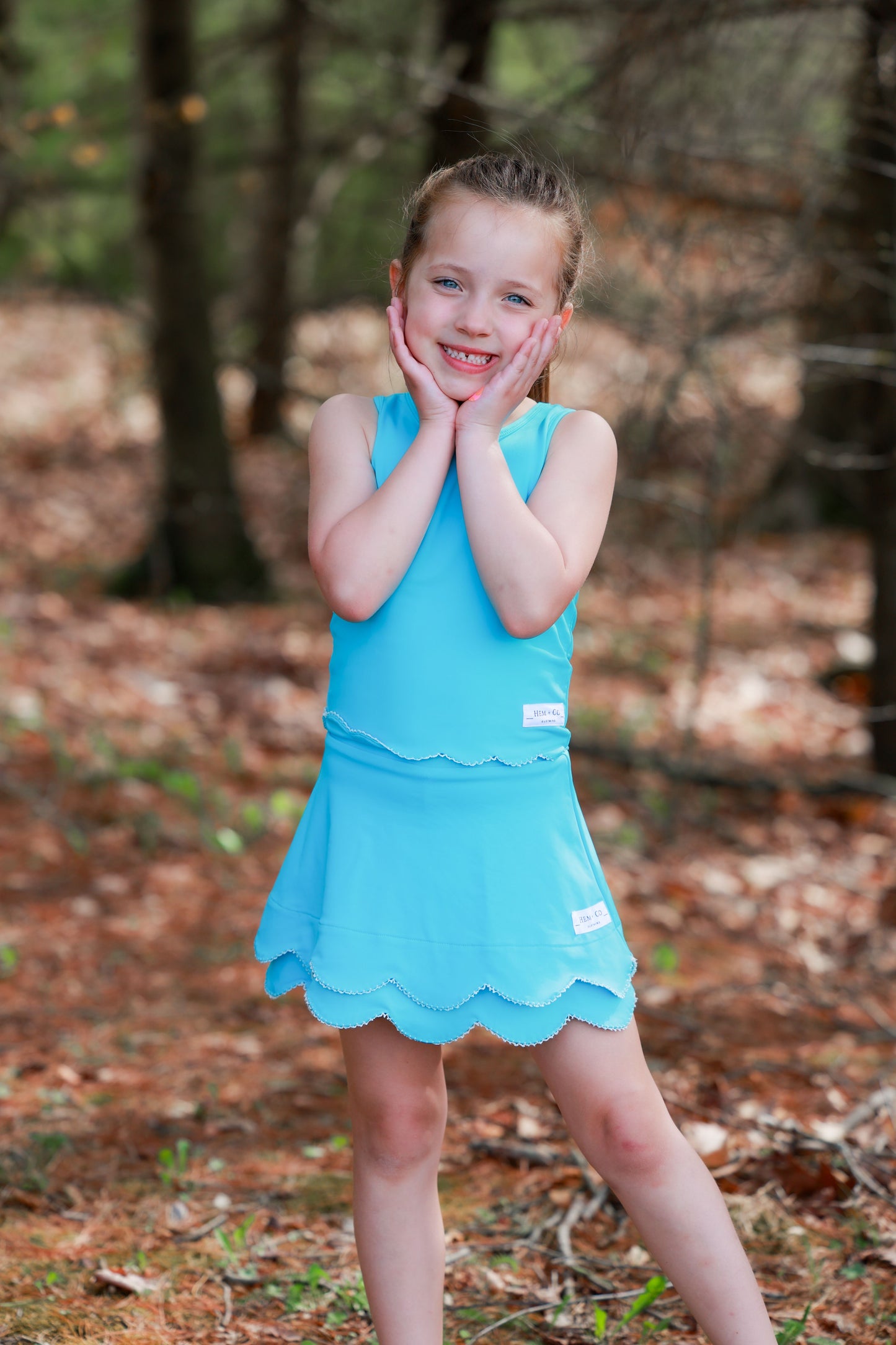 Pick n’ Play Scallop Tank- Athleisure (RTS)