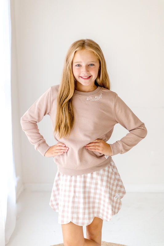 Fall Sweatshirt- Warm Taupe (RTS)