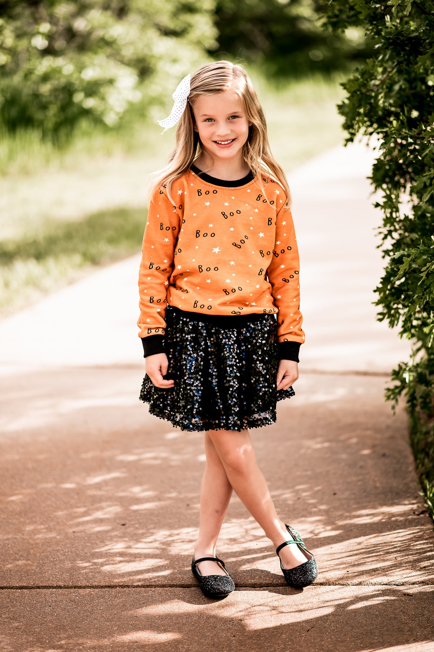 Halloween Sweatshirt- Boo (RTS)