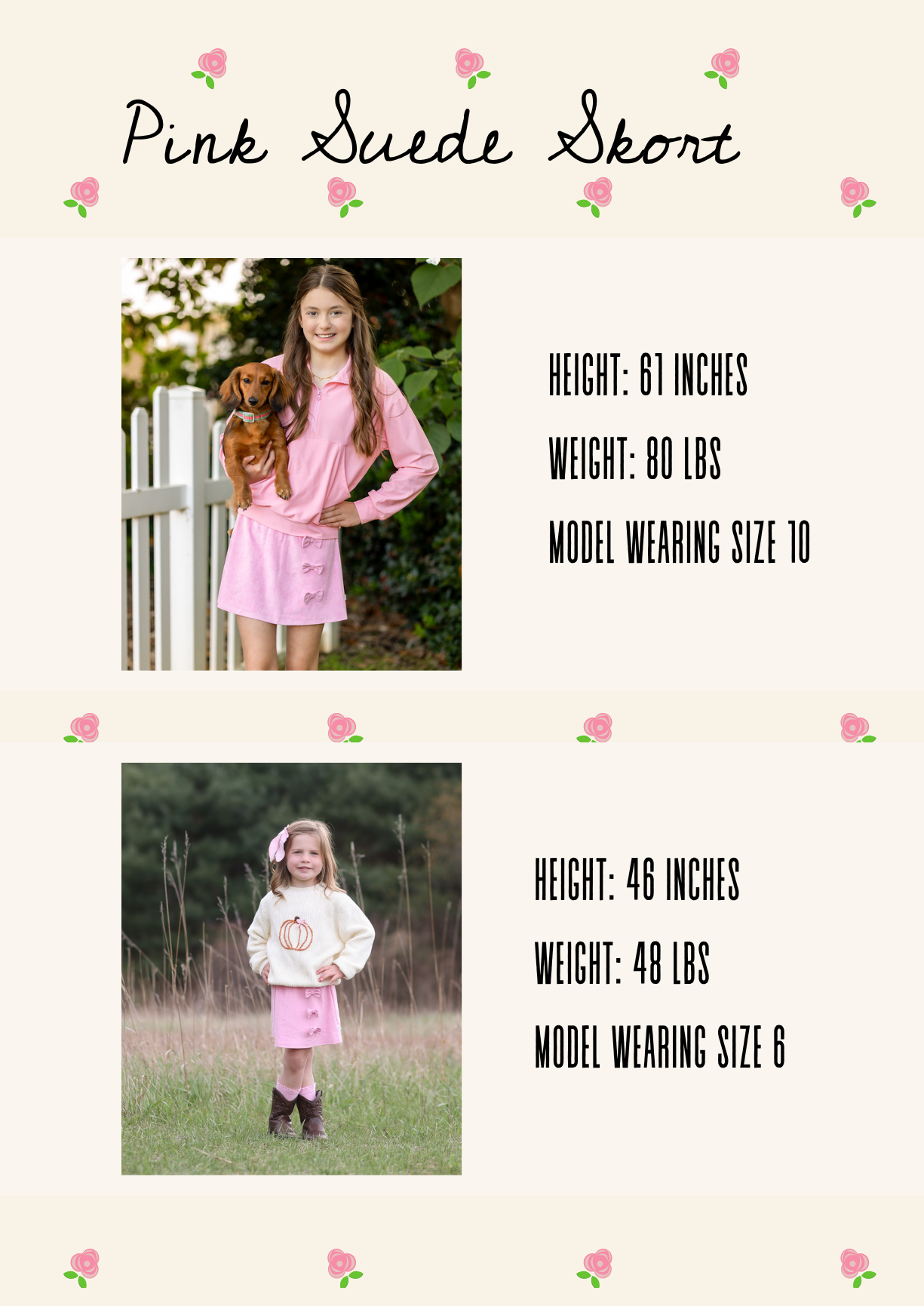 Pink Suede Skort (RTS)