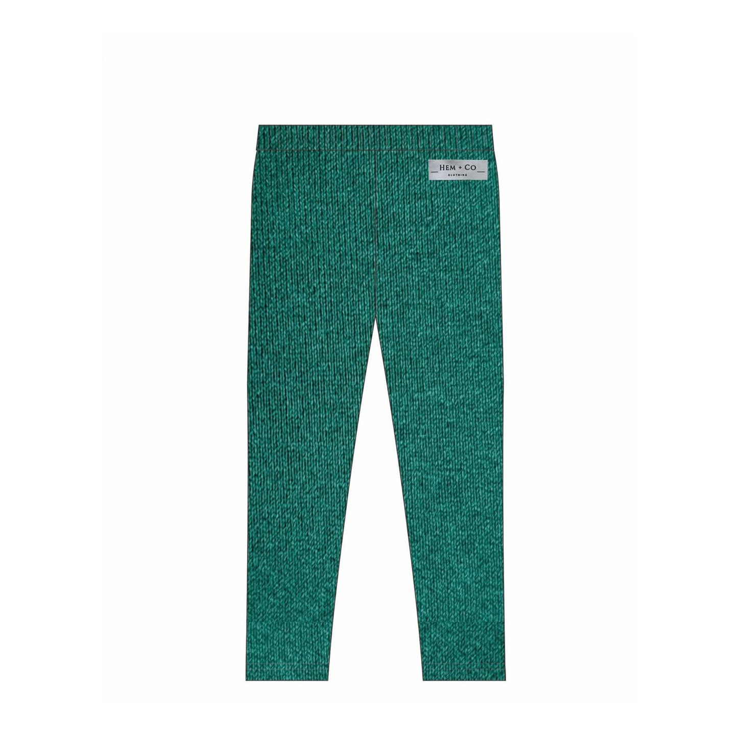 Green Shimmer Leggings- Athleisure (Preorder)