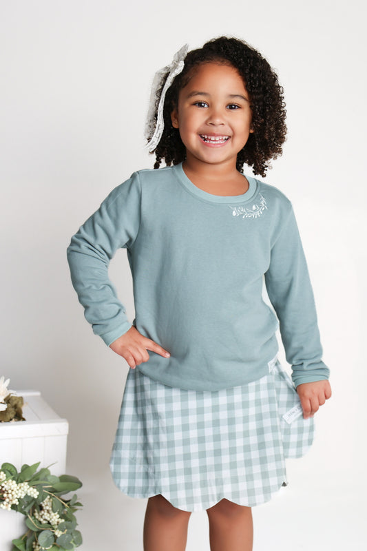 Fall Sweatshirt- Meadow Sage (RTS)