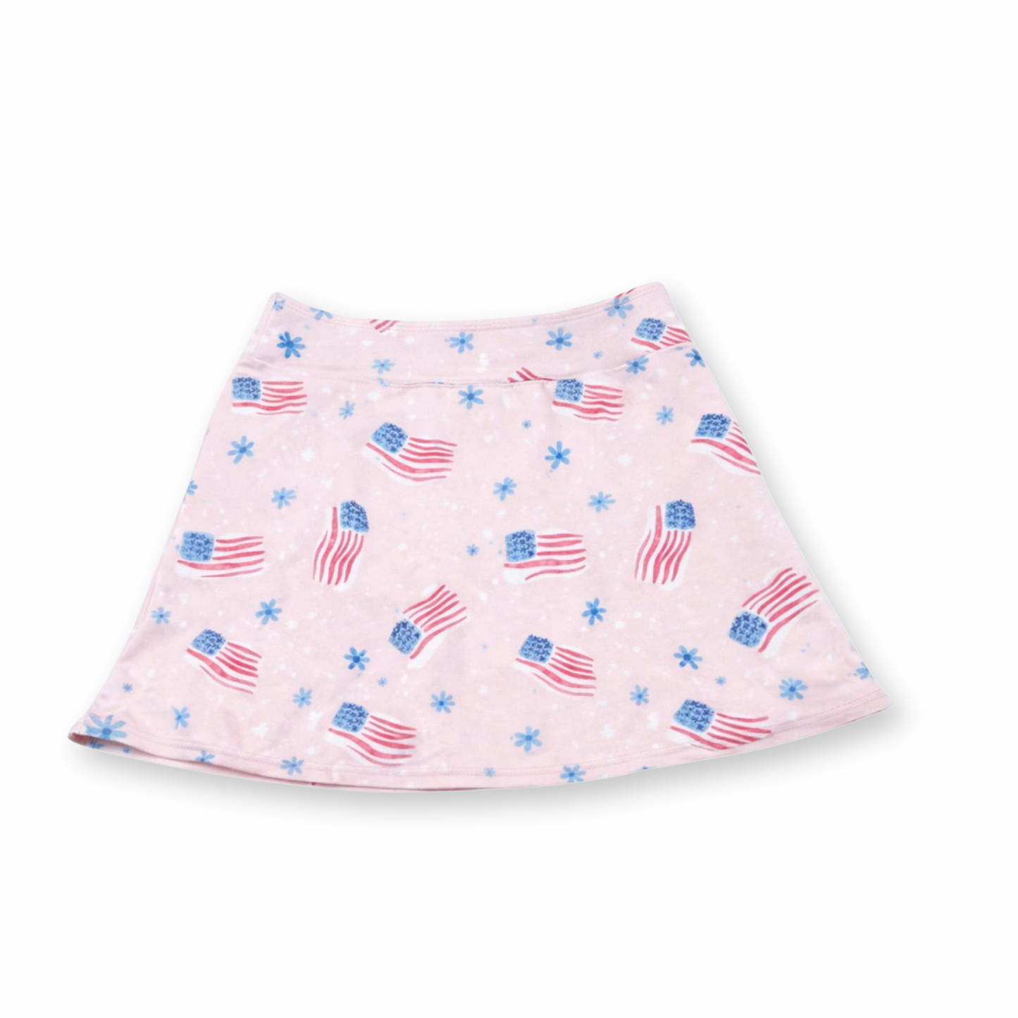 Red, White, and Bloom Women’s Skort- Athleisure (RTS)