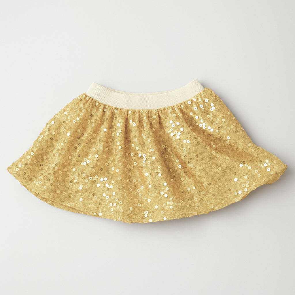 Sequin Skort- Gold (RTS)