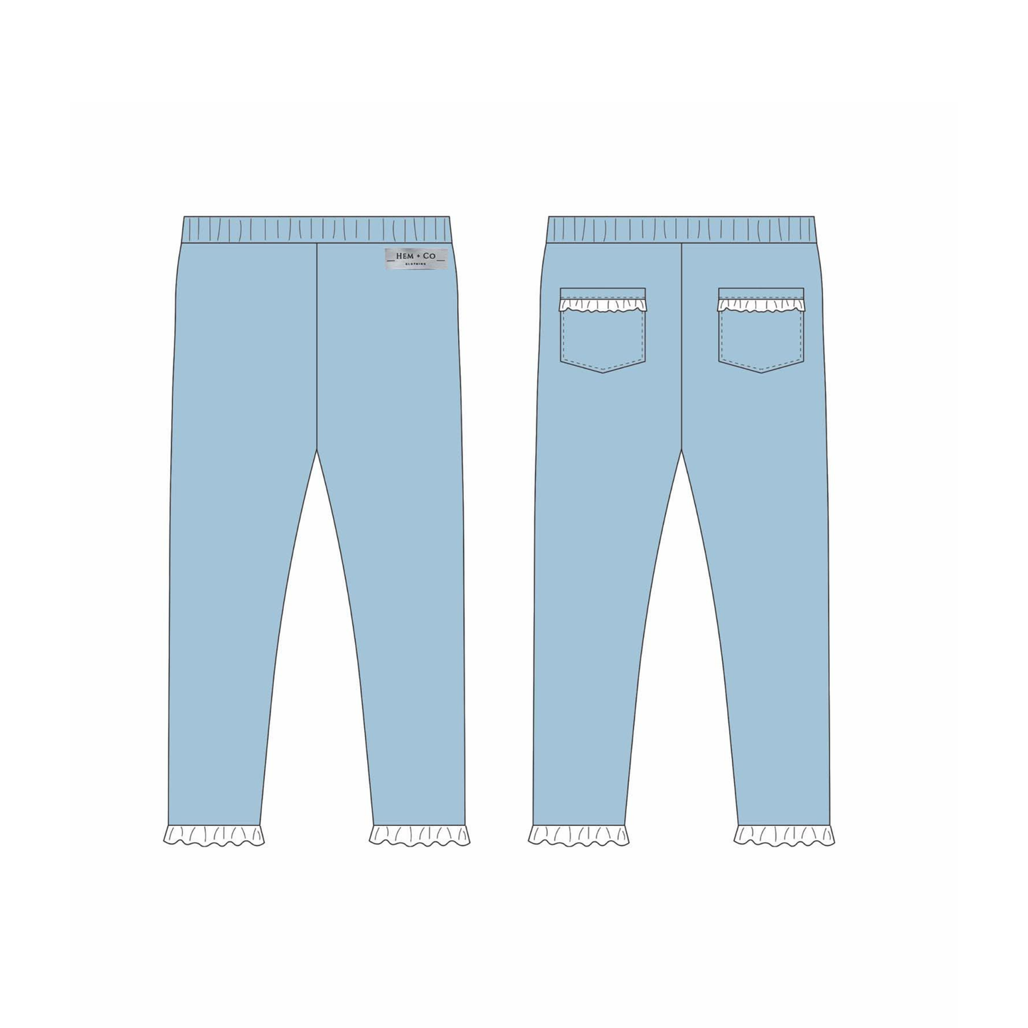 Pick n' Play Leggings- Blue (RTS)