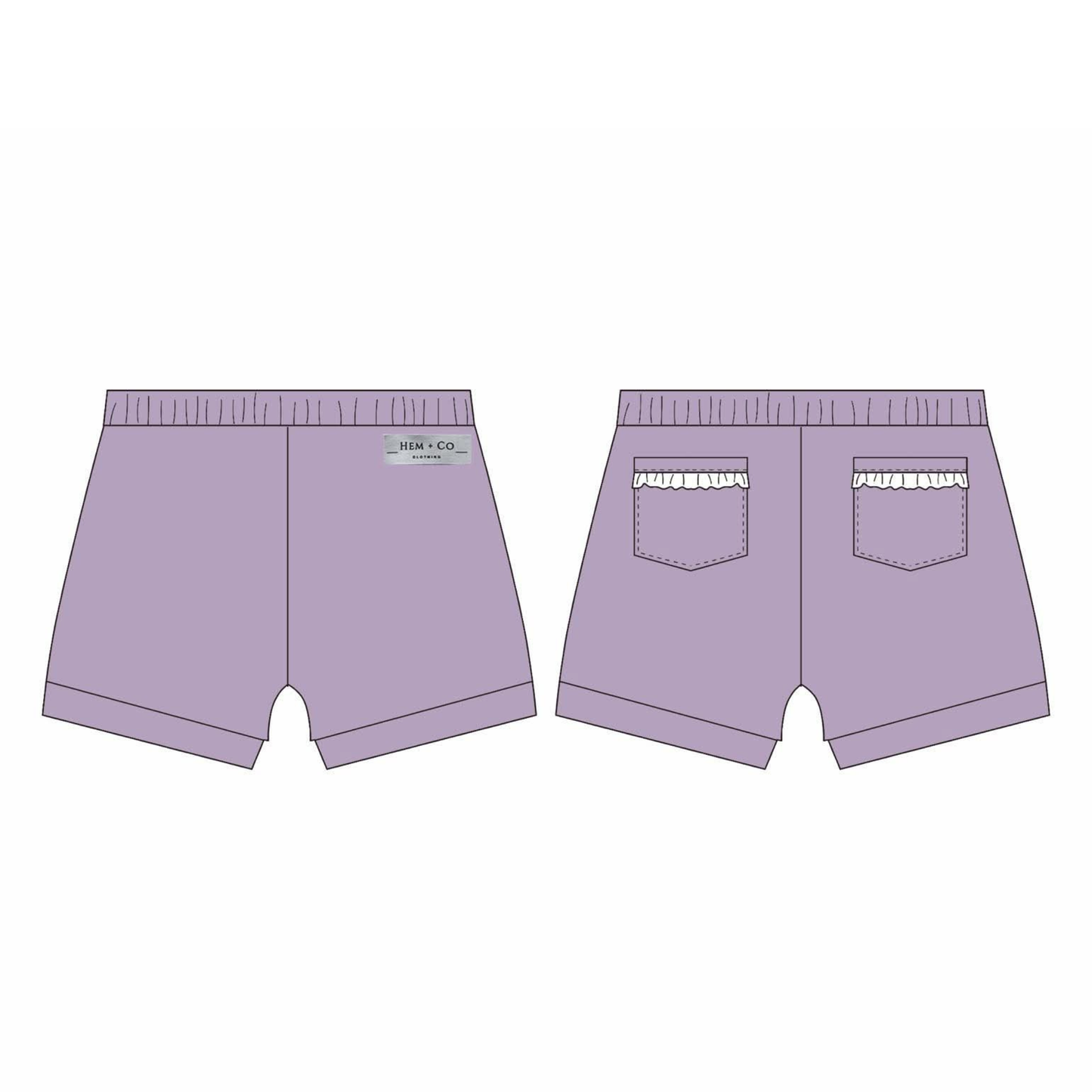 Pick n' Play Shorts- Purple (RTS)