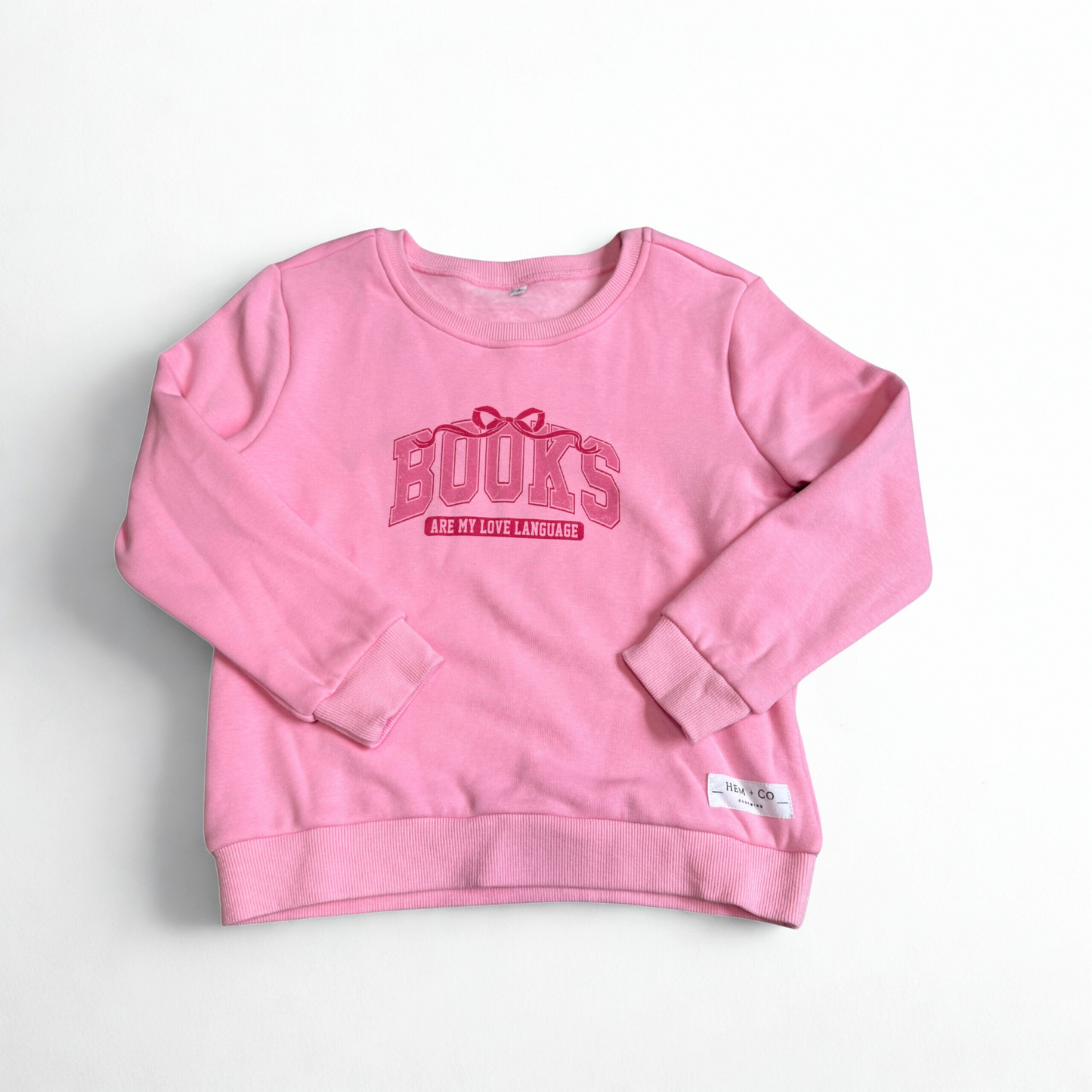 Valentine's Sweatshirt- Bookish (RTS)