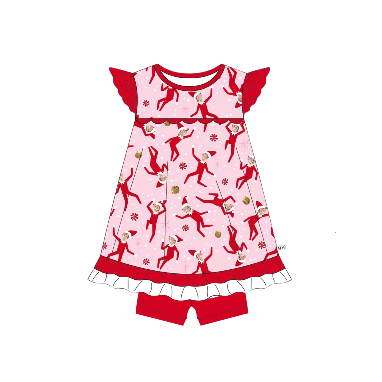 Girls Bamboo Gown- Merry Mischief Co-zies (Preorder)
