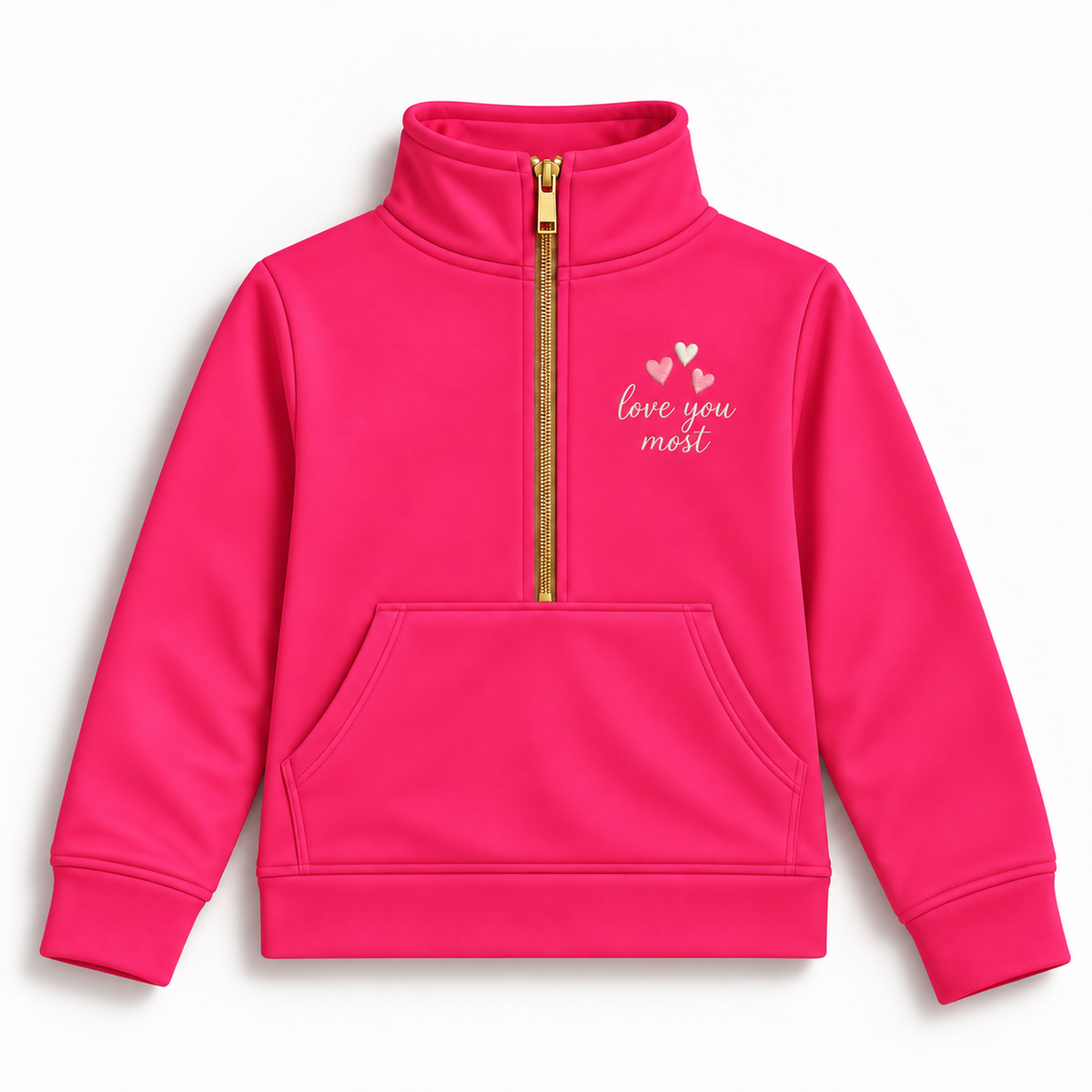 Embroidered Heart Women’s Pullover- Athleisure (Preorder)