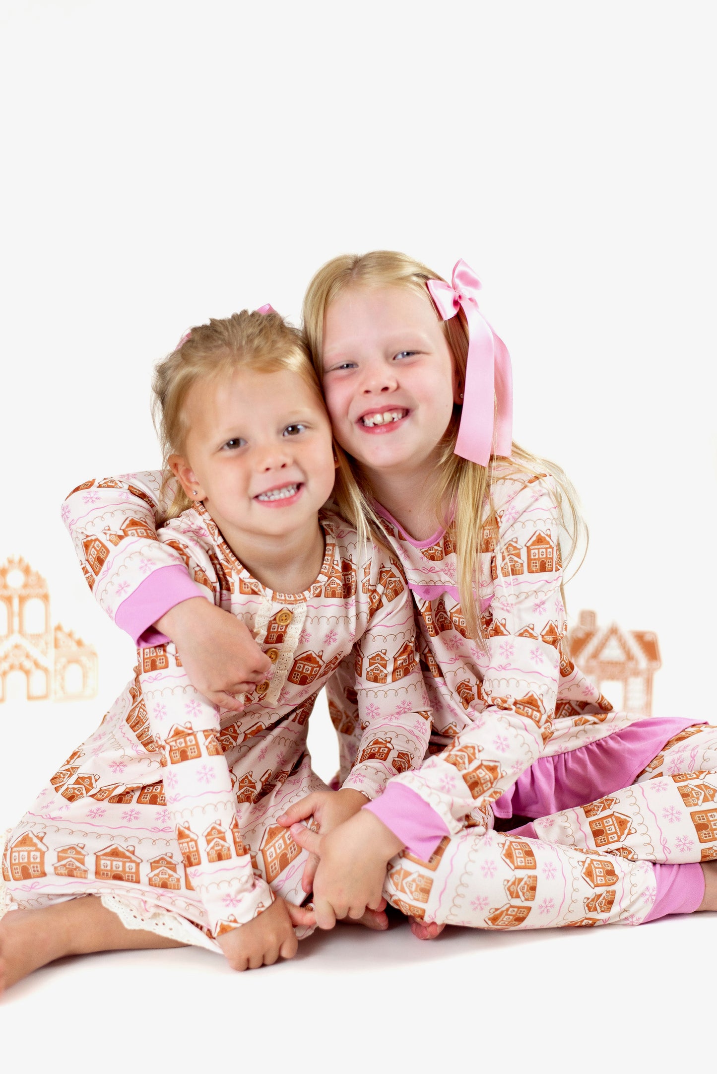 Girls Jogger Set- Gingerbread Village Co-zies (Preorder)
