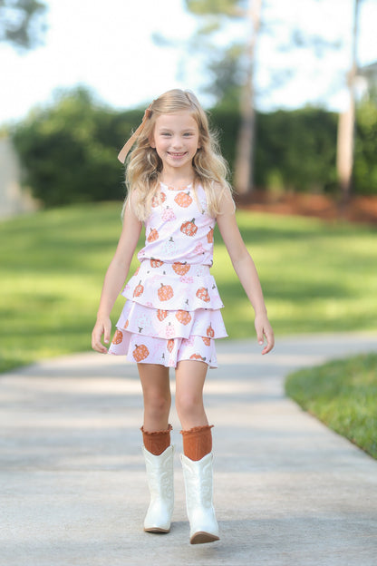 Pink Pumpkins Skort (RTS)