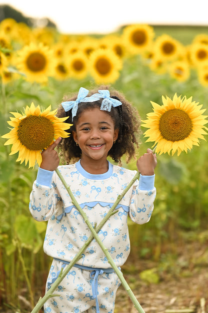 Blue Blooms Jogger Set (Preorder)