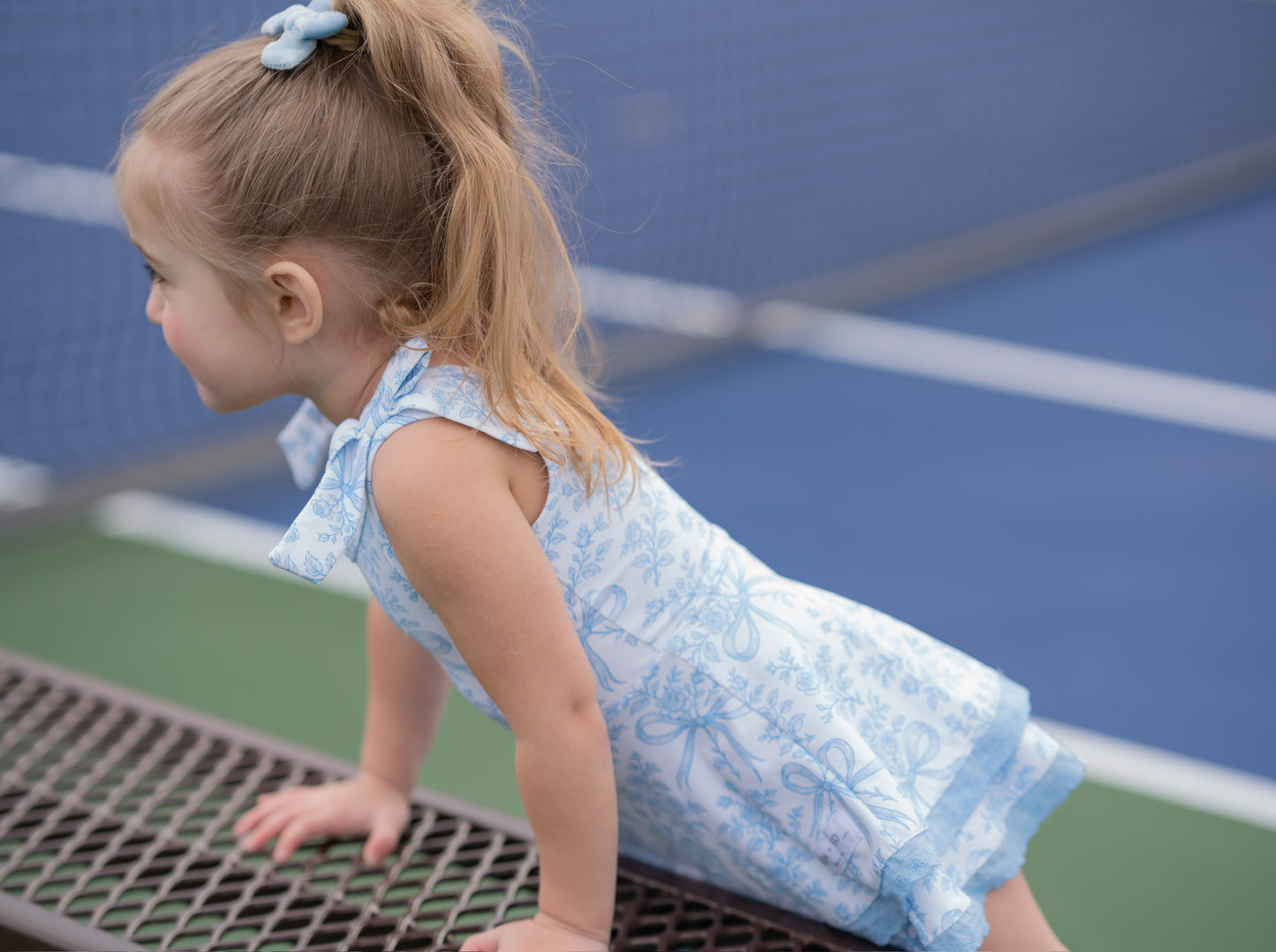 Blue Bow Active Dress (Preorder)