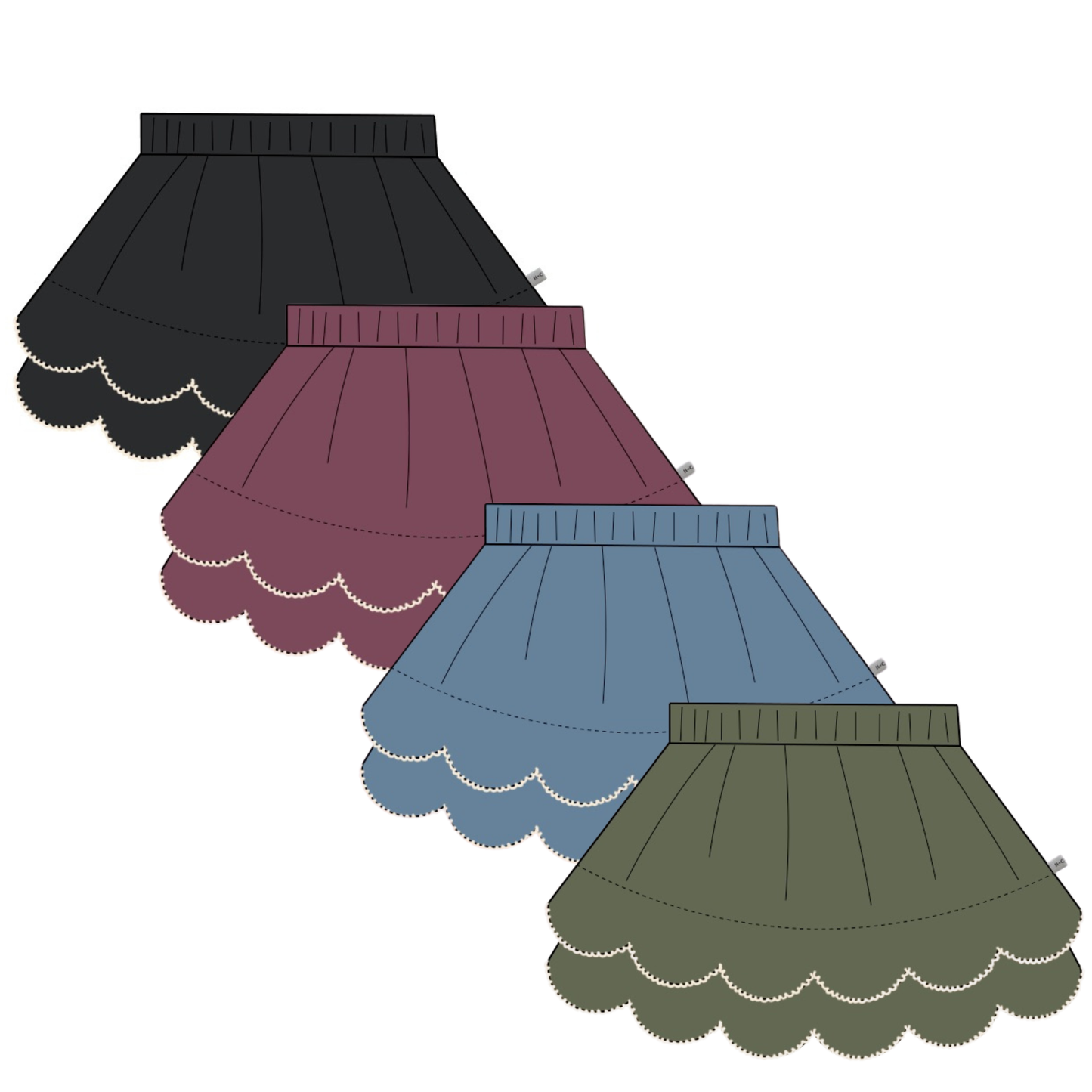 Fall Skort- Athleisure (RTS)