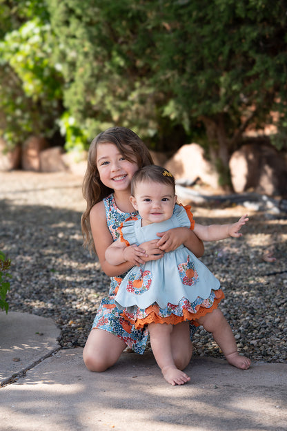 Pumpkin Petals Pinafore (Preorder)