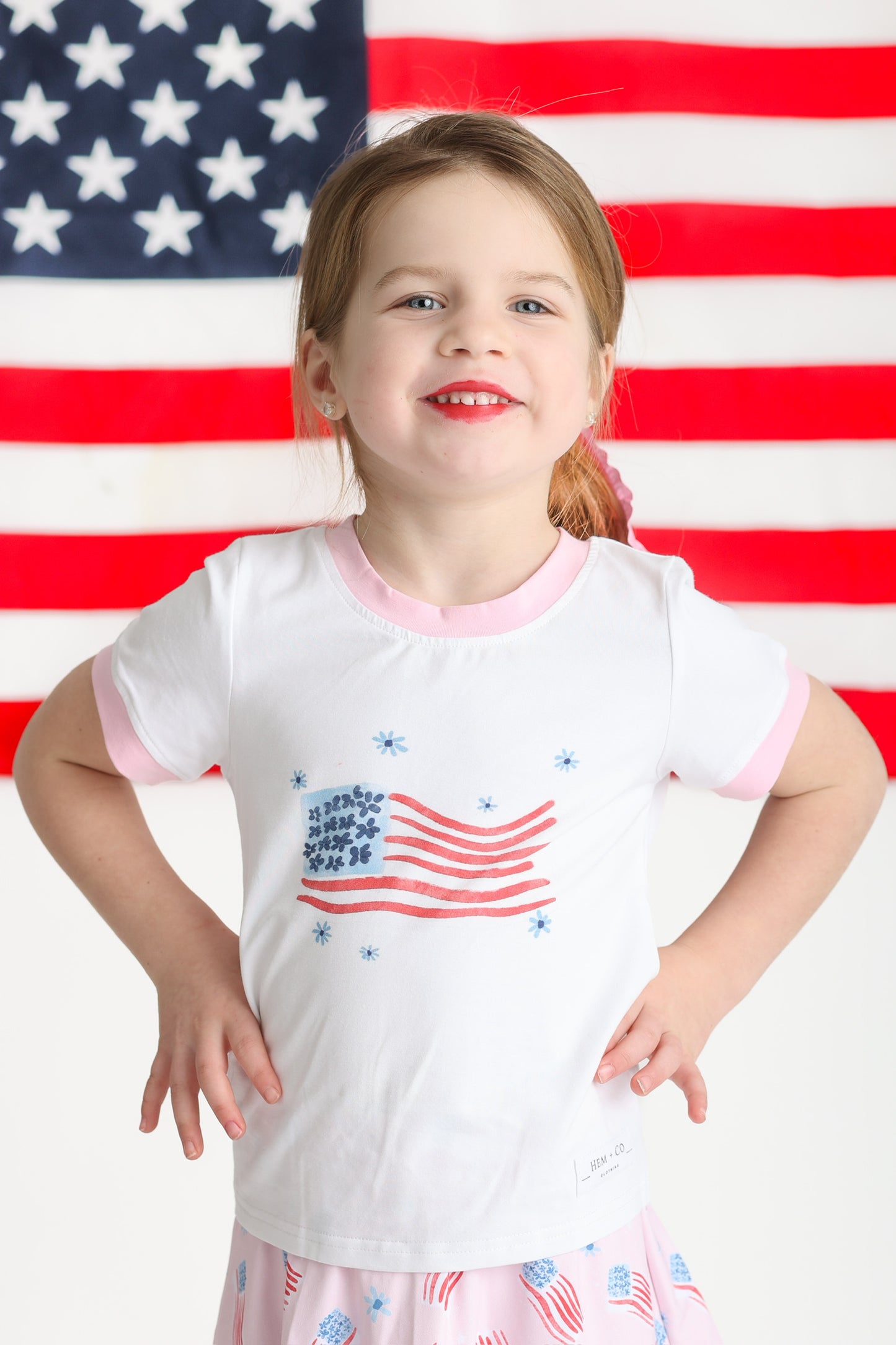Red, White, and Bloom Shirt (RTS)