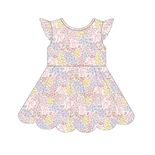 Pick n' Play Shirt- Floral Bows (RTS)
