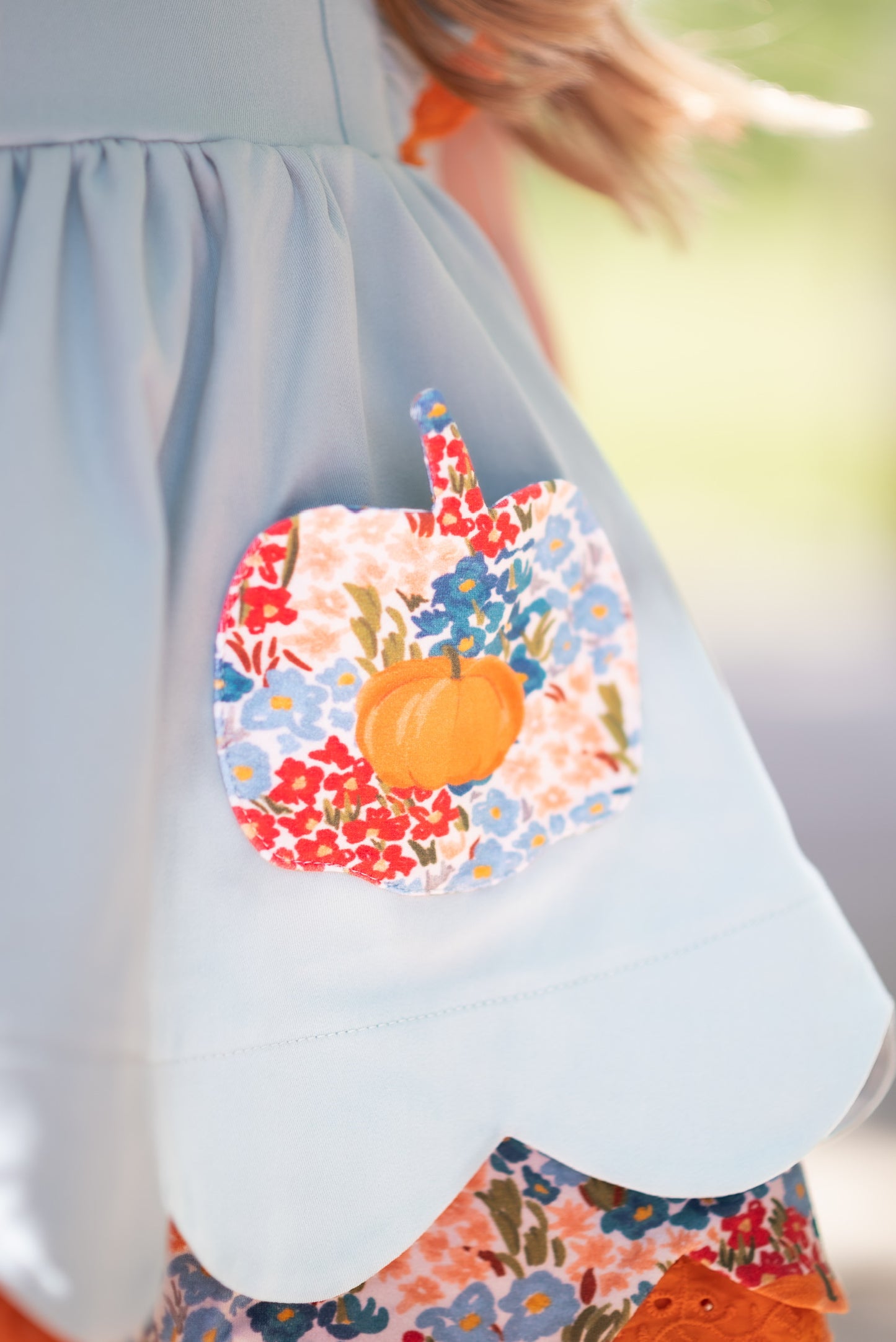 Pumpkin Petals Pinafore (Preorder)