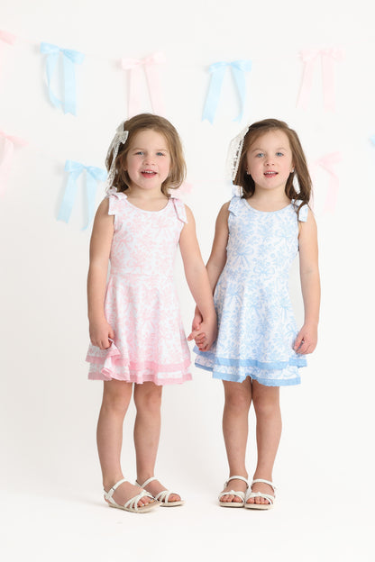 Blue Bow Active Dress (Preorder)