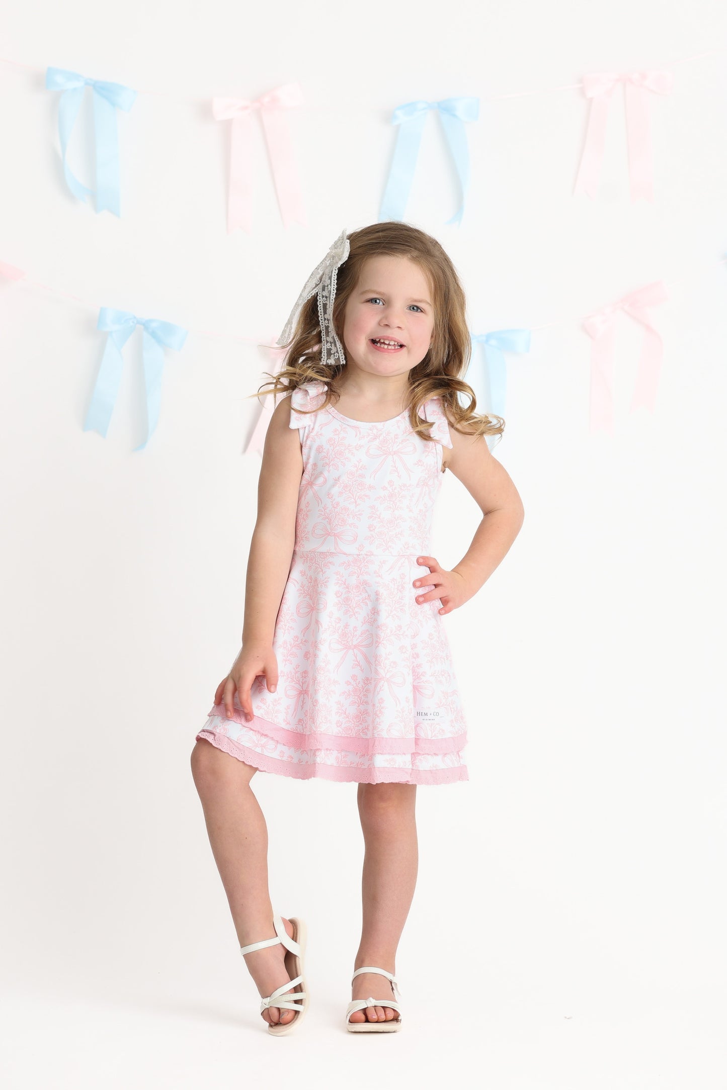 Pink Bow Active Dress (Preorder)