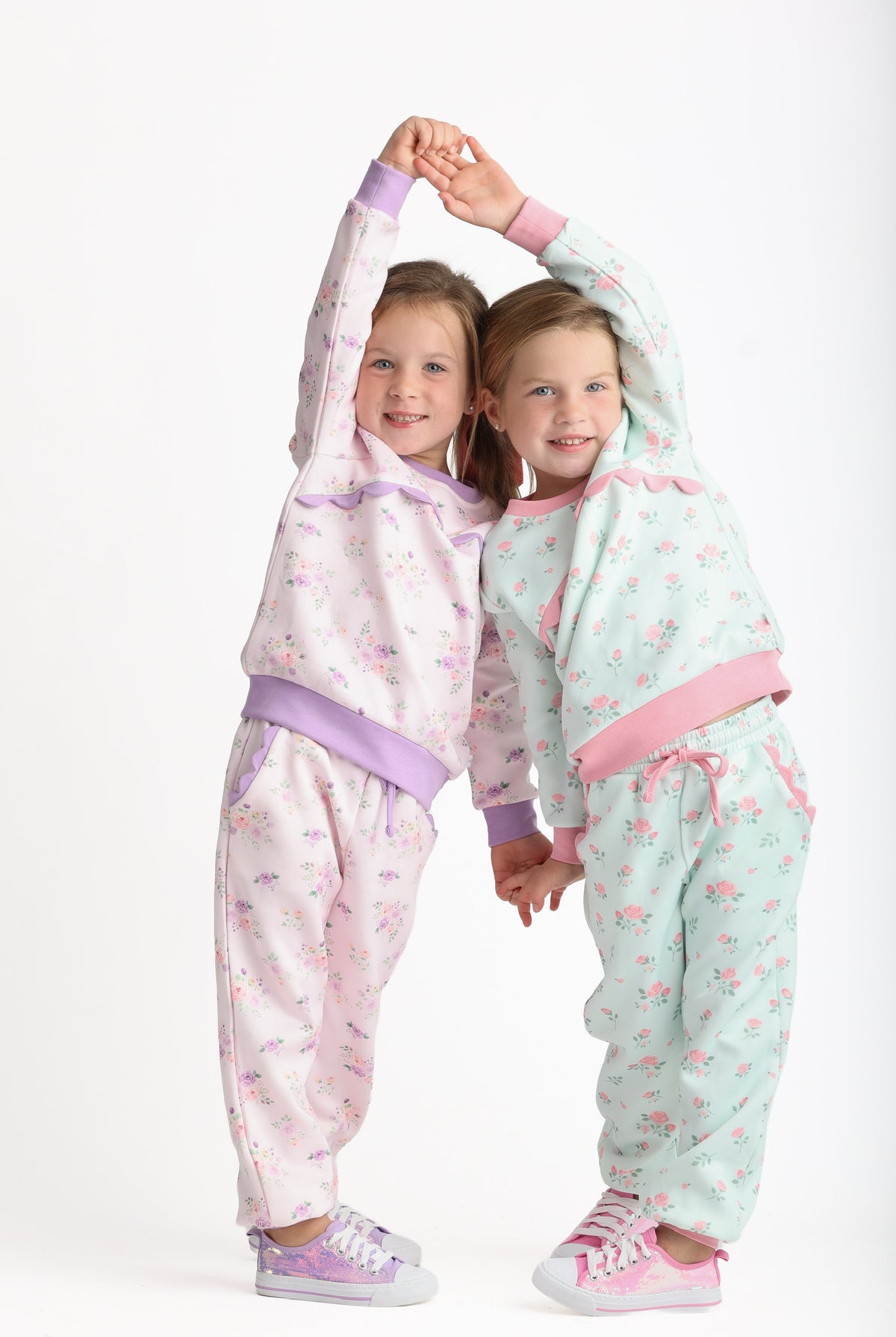 Pink Rosebuds Jogger Set (Preorder)
