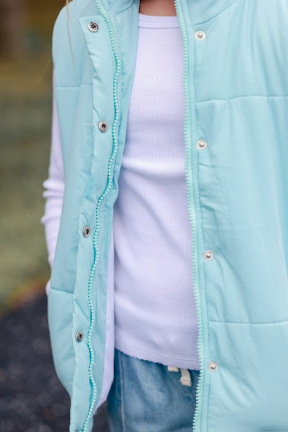 Puffer Vest- Blue (Preorder)