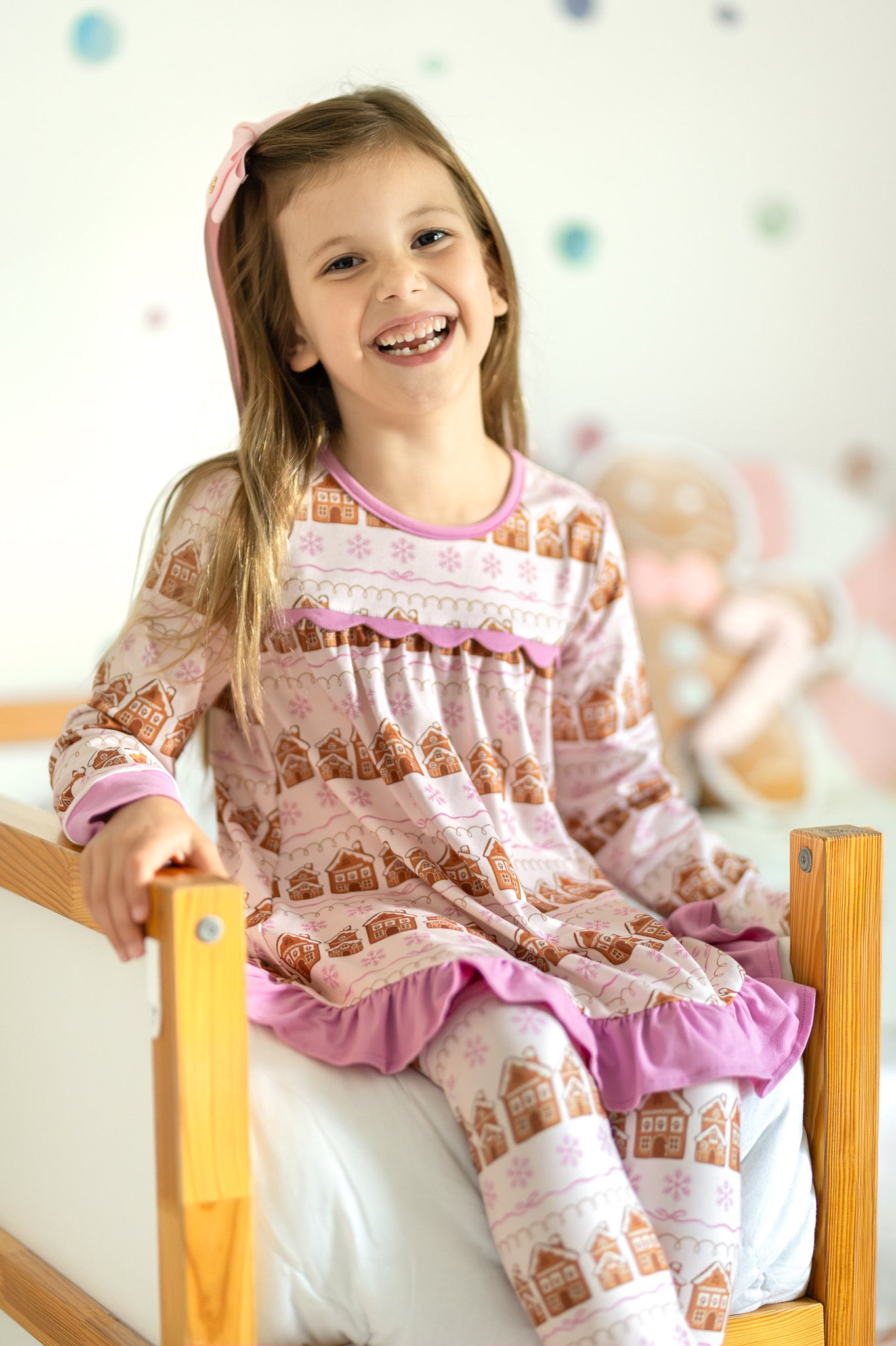 Girls Jogger Set- Gingerbread Village Co-zies (Preorder)
