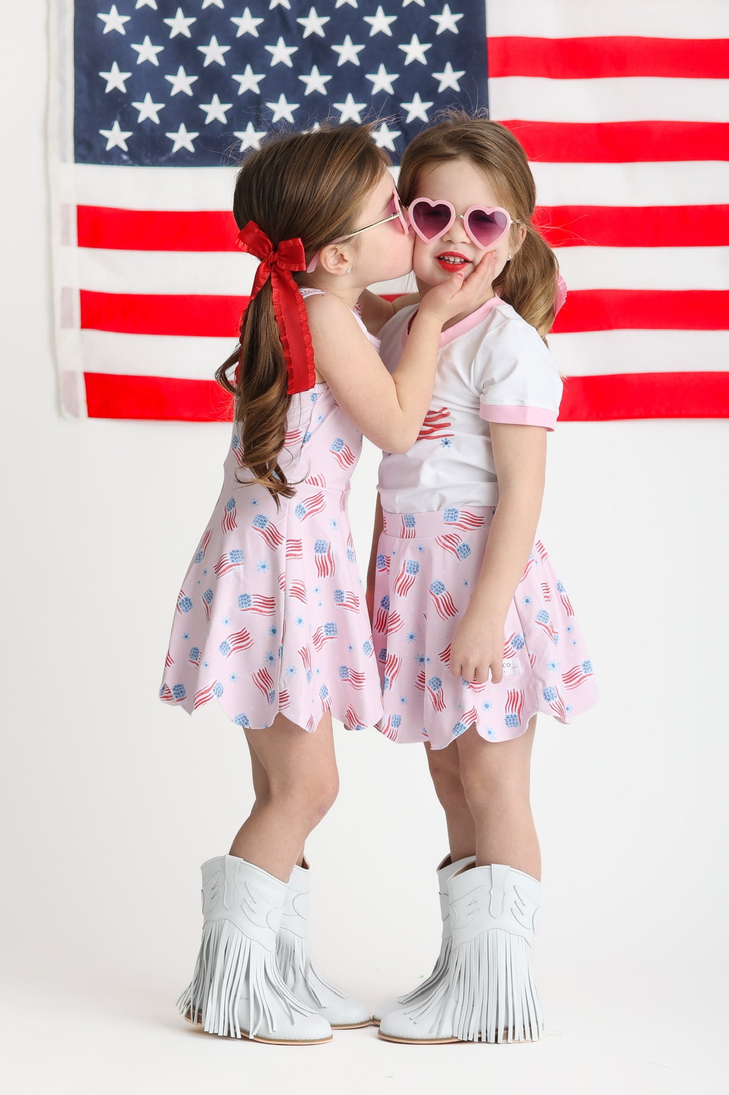 Red, White, and Bloom Hadley- Athleisure (RTS)