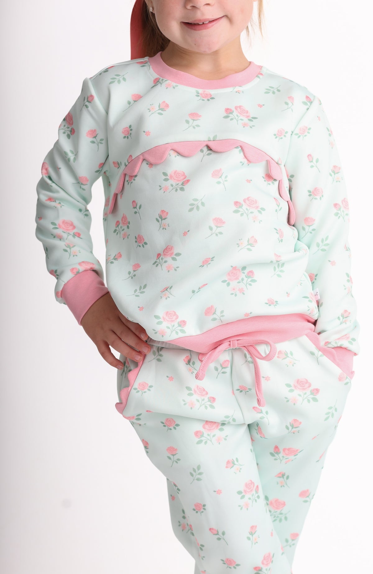 Pink Rosebuds Jogger Set (Preorder)