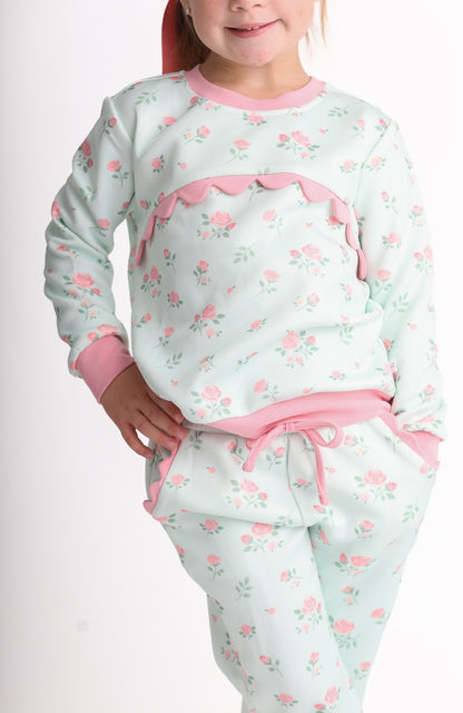 Pink Rosebuds Jogger Set (Preorder)