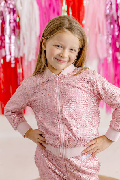Sparkle Jacket- Pink (RTS)