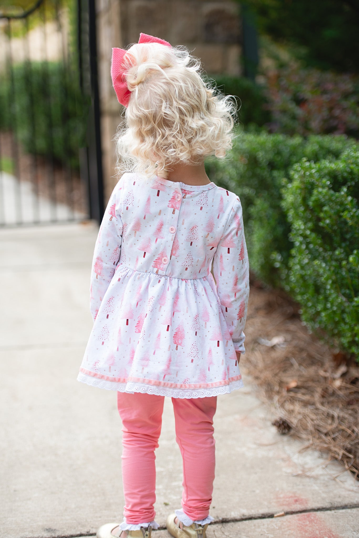 Pink Christmas Maddie *SHORT SLEEVE TUNIC ONLY*