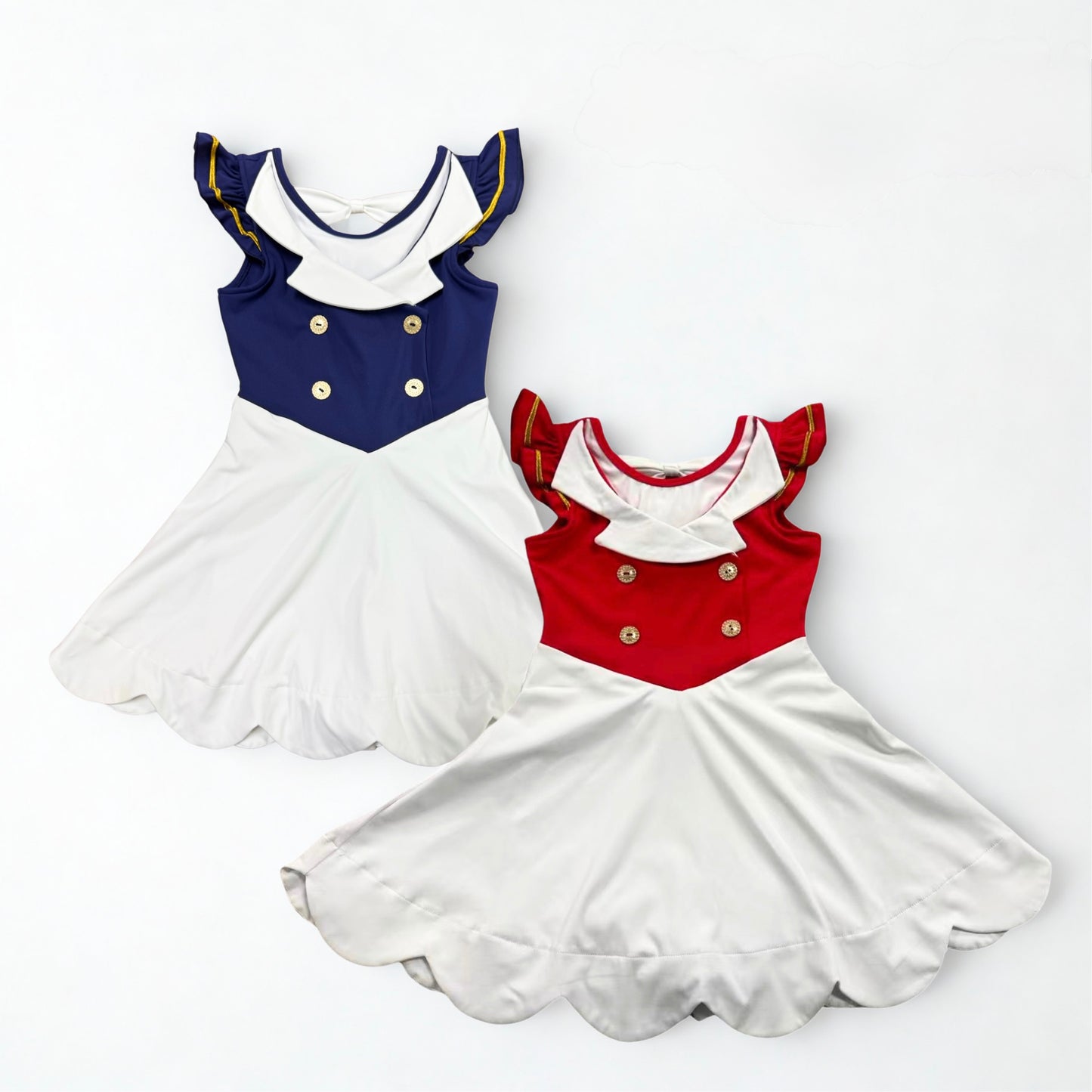 Doll Dress- Sail Away (RTS)