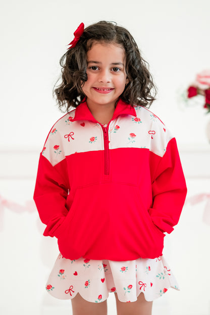 Roses and Ribbons Pullover- Athleisure (Preorder)