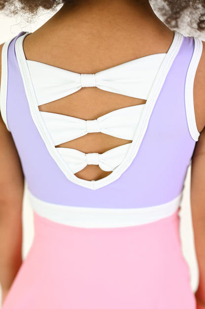 Pink + Purple Color Block Hadley- Athleisure (RTS)