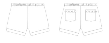 Pick n' Play Shorts- White (RTS)