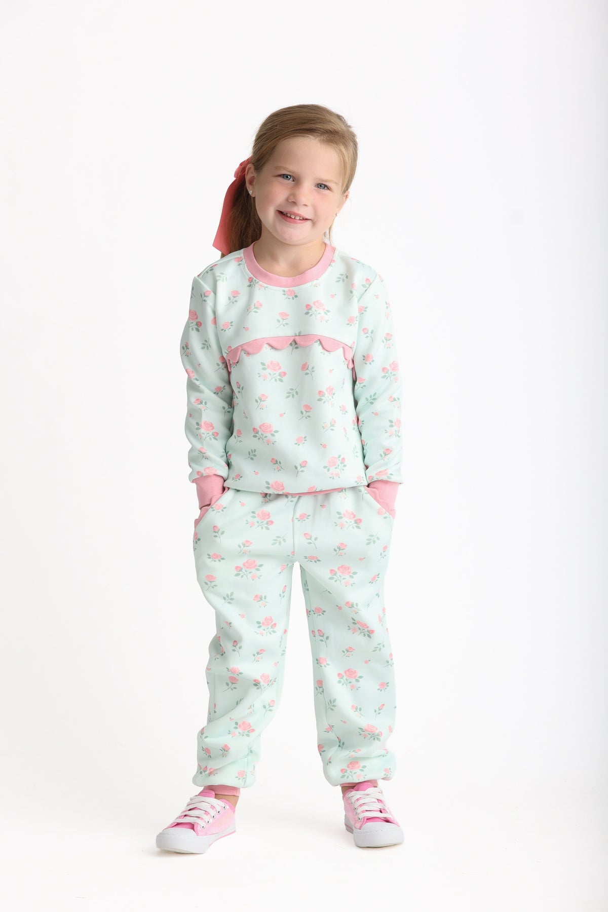 Pink Rosebuds Jogger Set (Preorder)