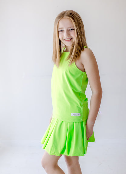 Neon Bubble Skort- Athleisure (Preorder)