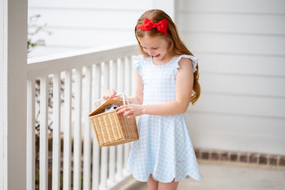 Blue Gingham Hadley- Athleisure (RTS)