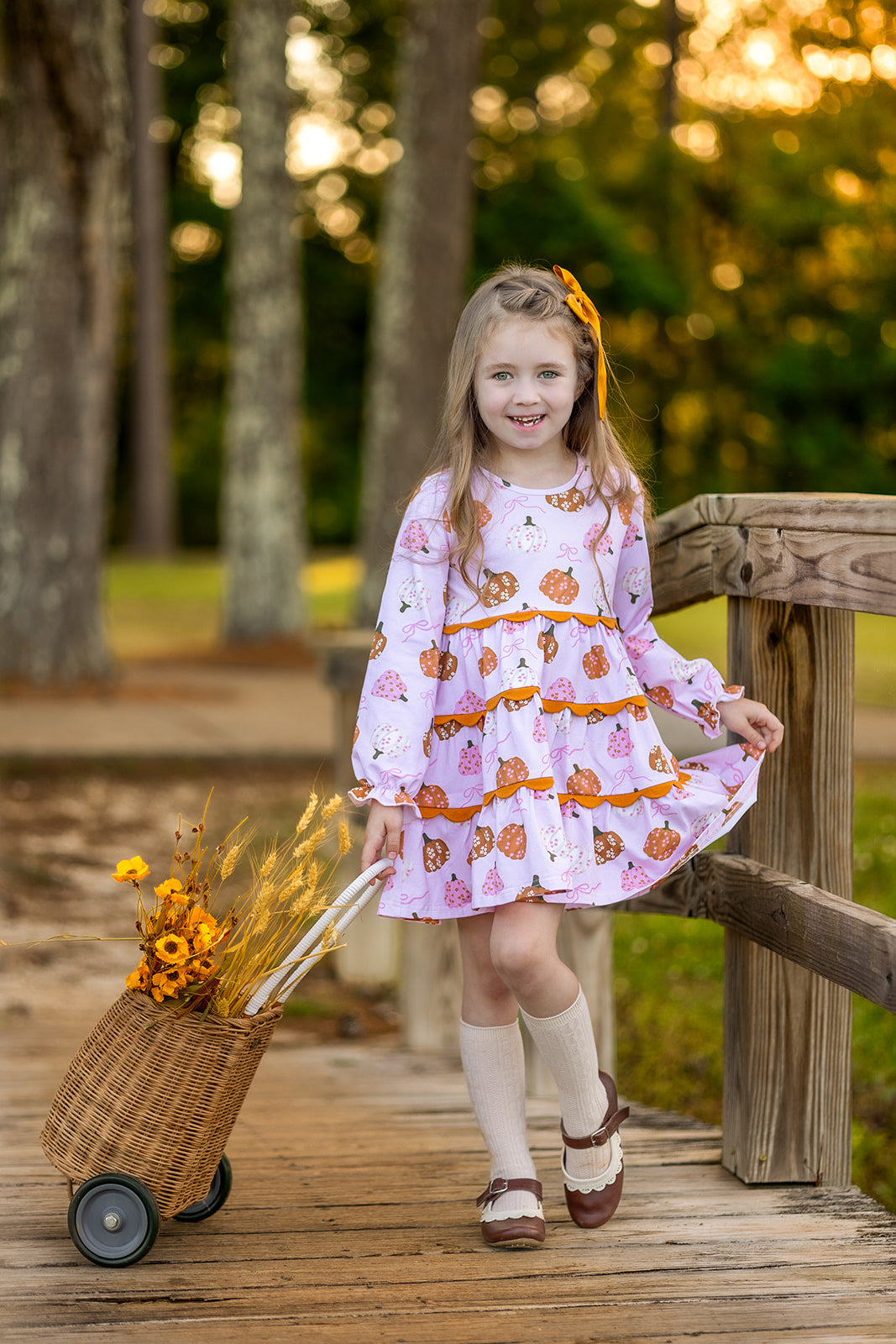 Pink Pumpkins Dress (RTS)