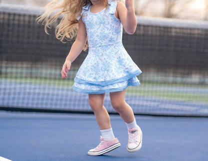 Blue Bow Active Dress (Preorder)