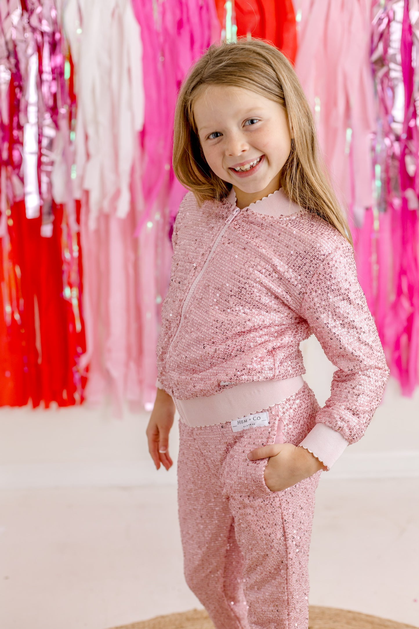 Sparkle Jacket- Pink (RTS)