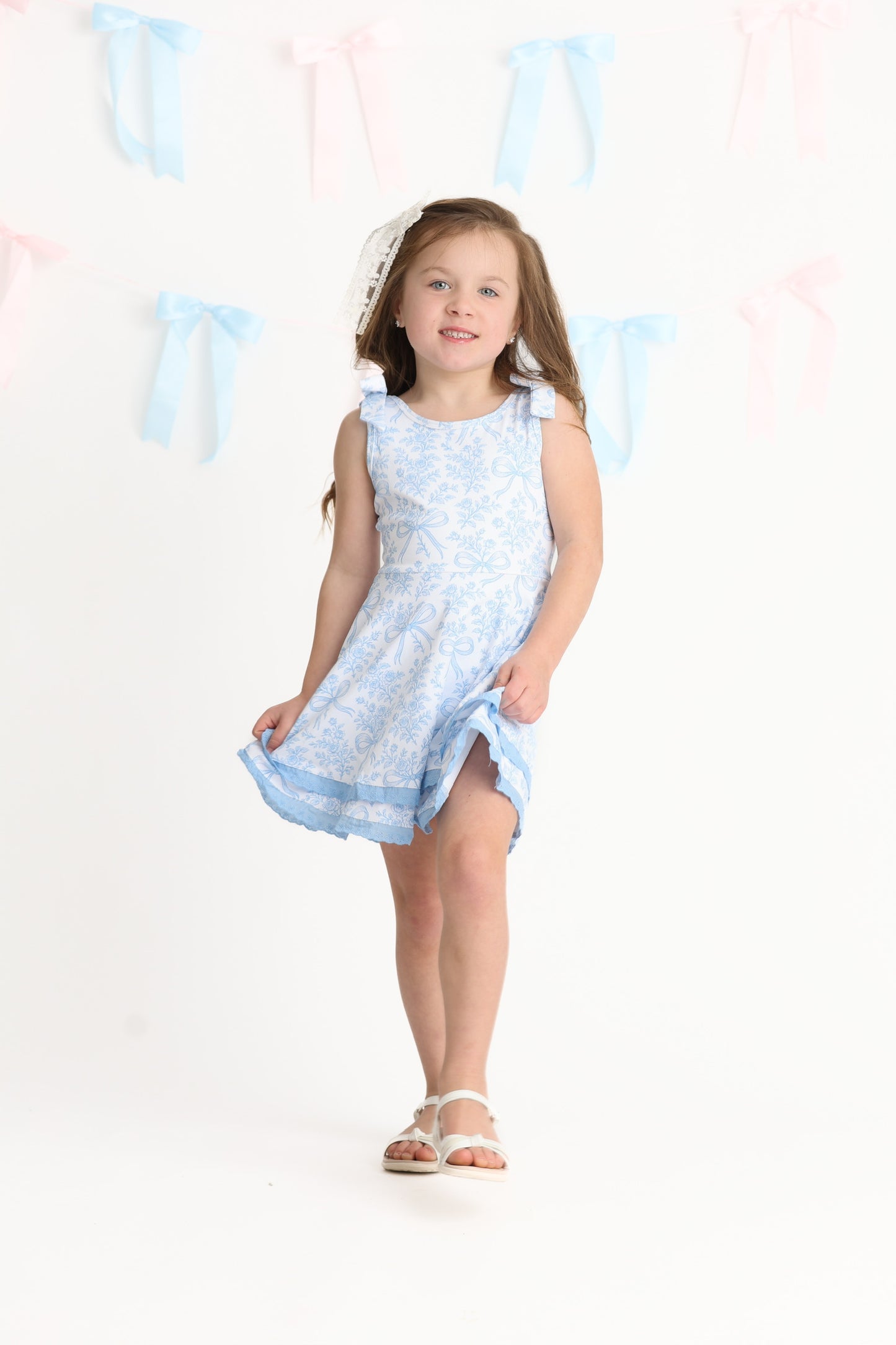 Blue Bow Active Dress (Preorder)