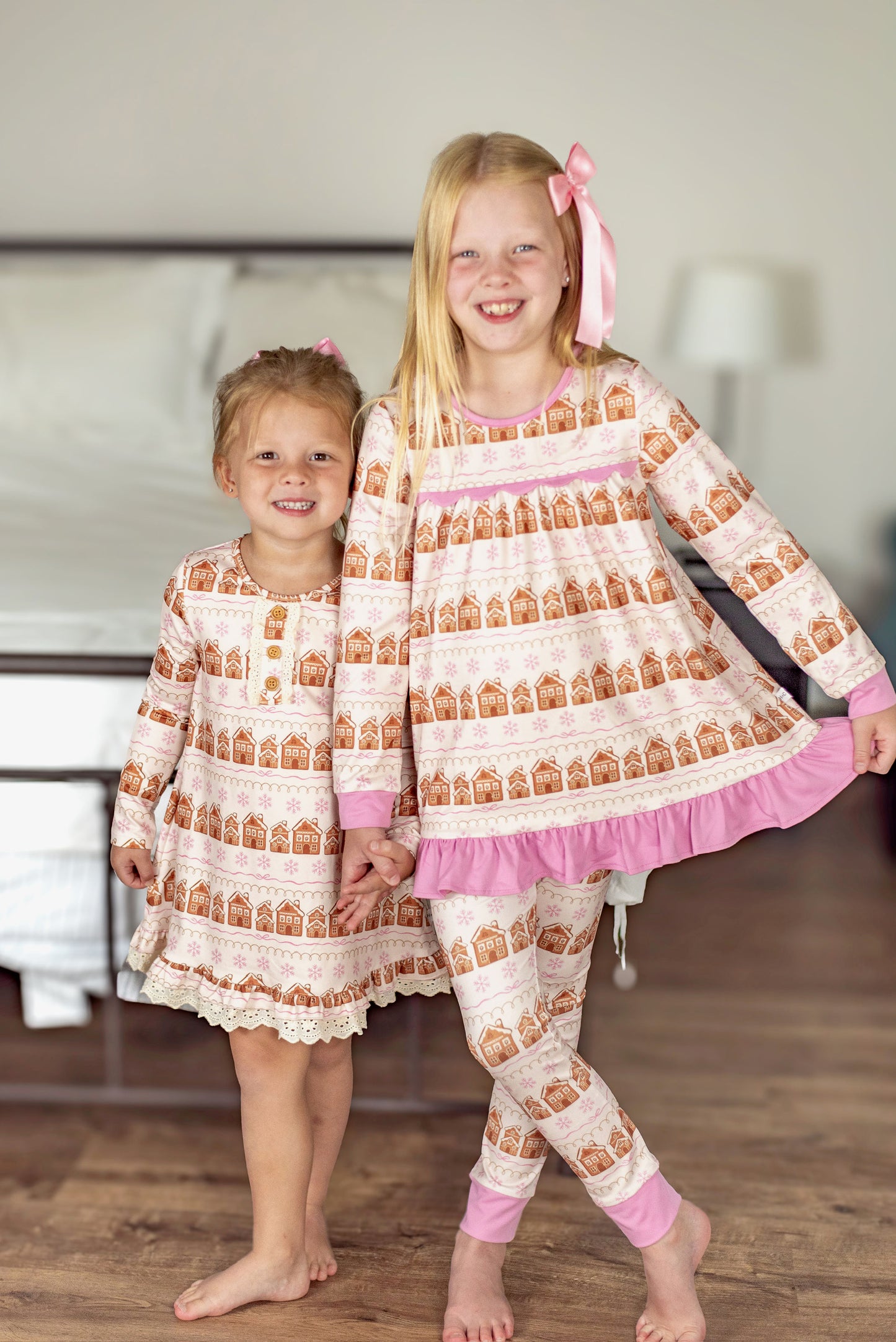 Girls Jogger Set- Gingerbread Village Co-zies (Preorder)